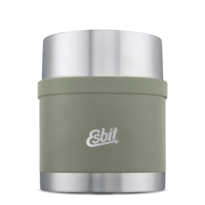 Esbit Thermobehälter Sculptor für Essen - Warmhaltebehälter 500 ml in Stone Grey - aus Edelstahl für