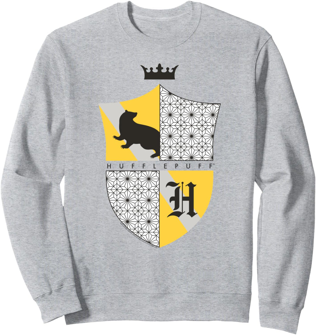 Harry Potter Hufflepuff Shield and Crown Sweatshirt