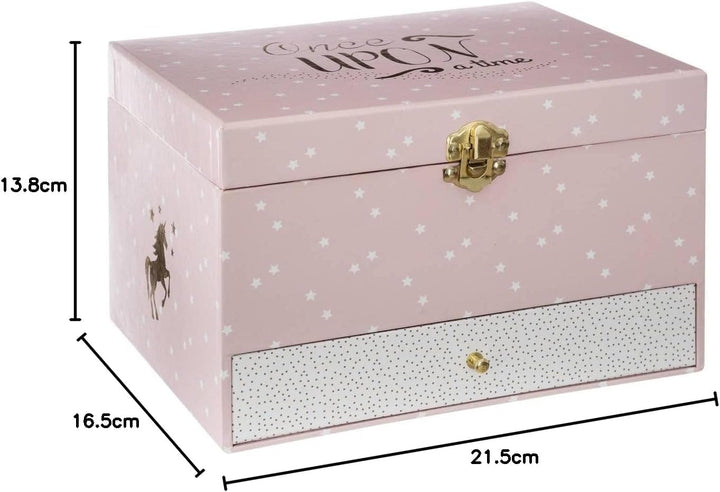 Musikbox Einhorn H 14 cm - Rosa - Atmosphera créateur d'intérieur cm Rosa, cm Rosa