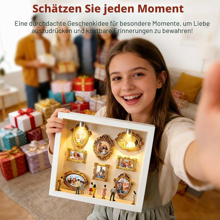 DIY Mini Museum Silhouette Box, DIY Mini Museum Bilderrahmen, Mini Bilderrahmen Vintage Mit Beleucht