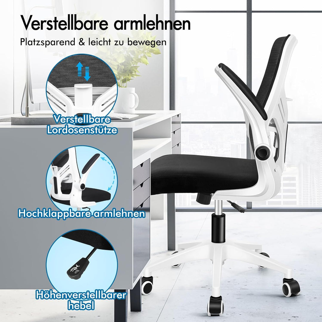 ALFORDSON Netzstoff Bürostuhl Mesh Chefsessel, Ergonomischer Schreibtischstuhl Neigeverstellung, Hoc