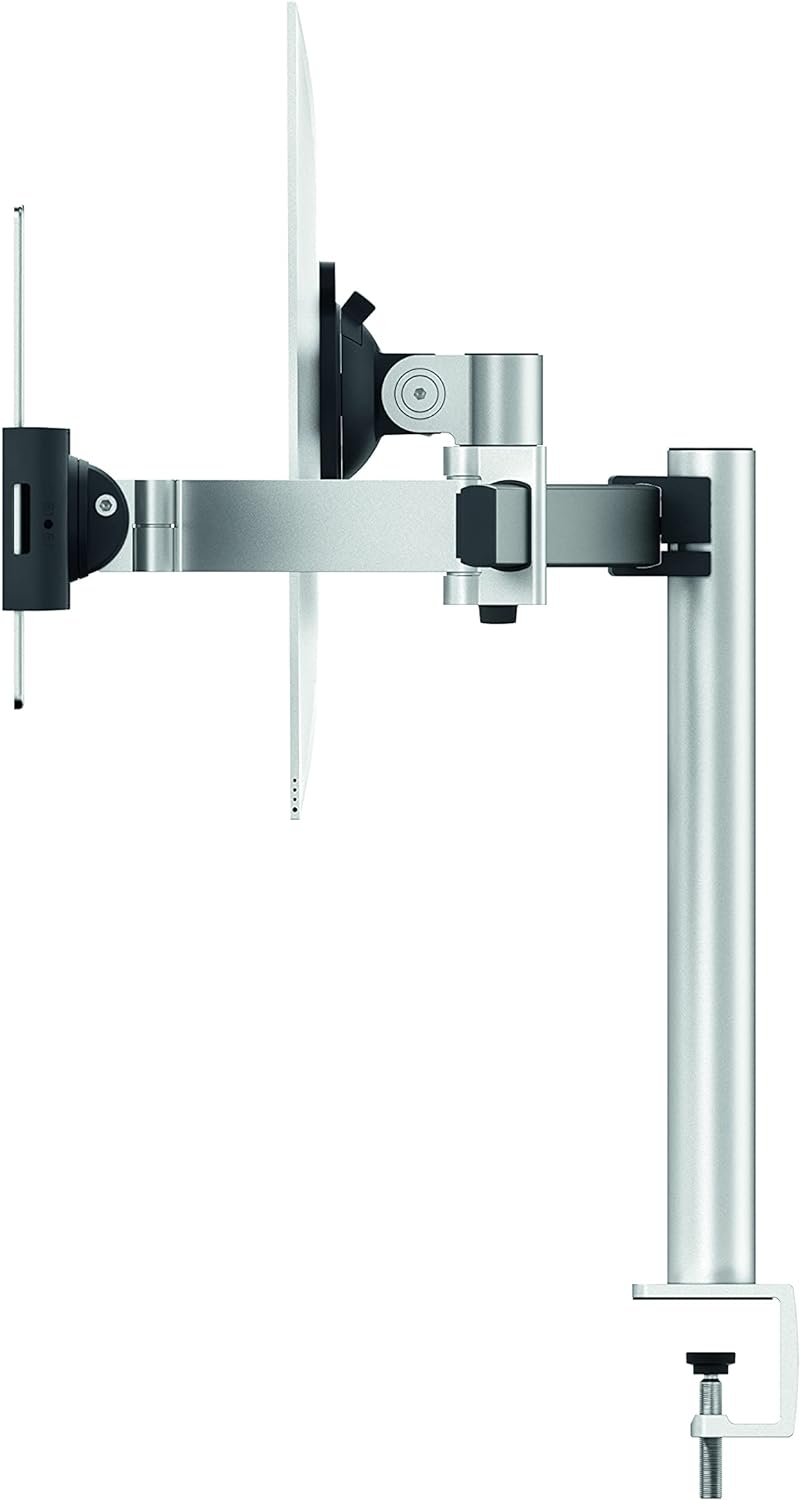 Durable Tischhalter für 1 Monitor 21-27" und 1 Tablet 7-13", mit Tischklemme, 360° drehbar, neigbar,