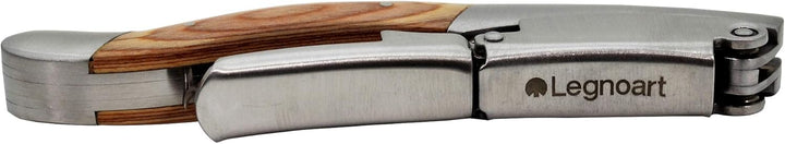 Legnoart Kellnermesser GHEMME Edelstahl mit Holzgriff und Geschenkbox WF-1