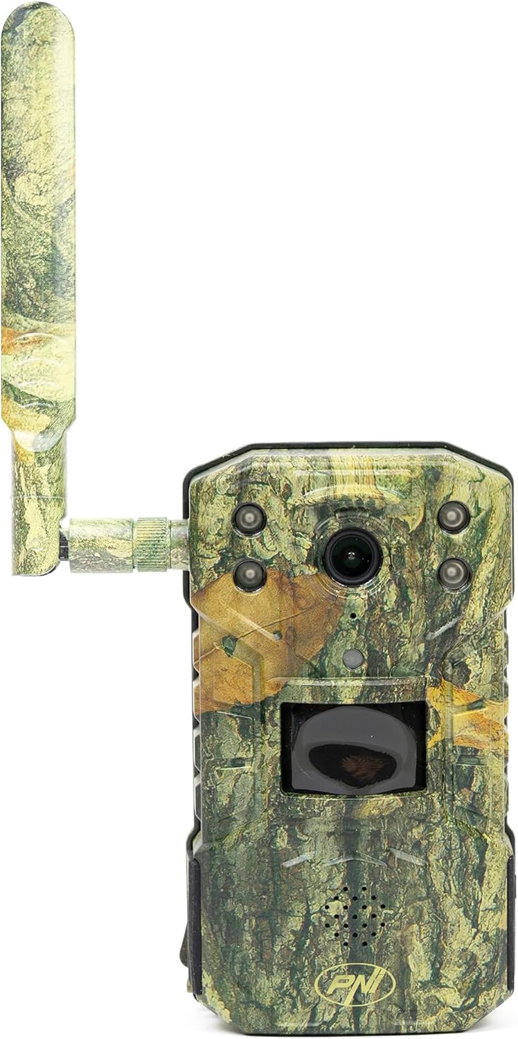 PNI Jagd 250C 4G LTE Trail Kamera mit Cloud-Speicher, 20MP Foto und 1080P Video, Nachtsicht und Bewe