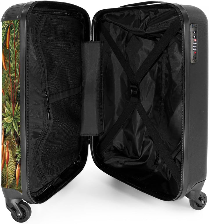 NoBoringSuitcases.com® Koffer Handgepäck Trolley Rollkoffer Kleine Reisekoffer mit 4 Rollen - Vintag