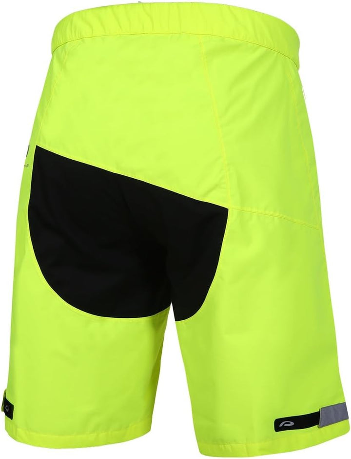 PROTECTIVE Regenhose Unisex P-Seattle Short - Neongelb 5XL Schwarz, 5XL Schwarz