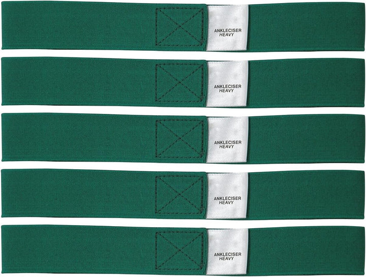 Übungsband Ankleciser, 5er Set schwer - grün, schwer - grün