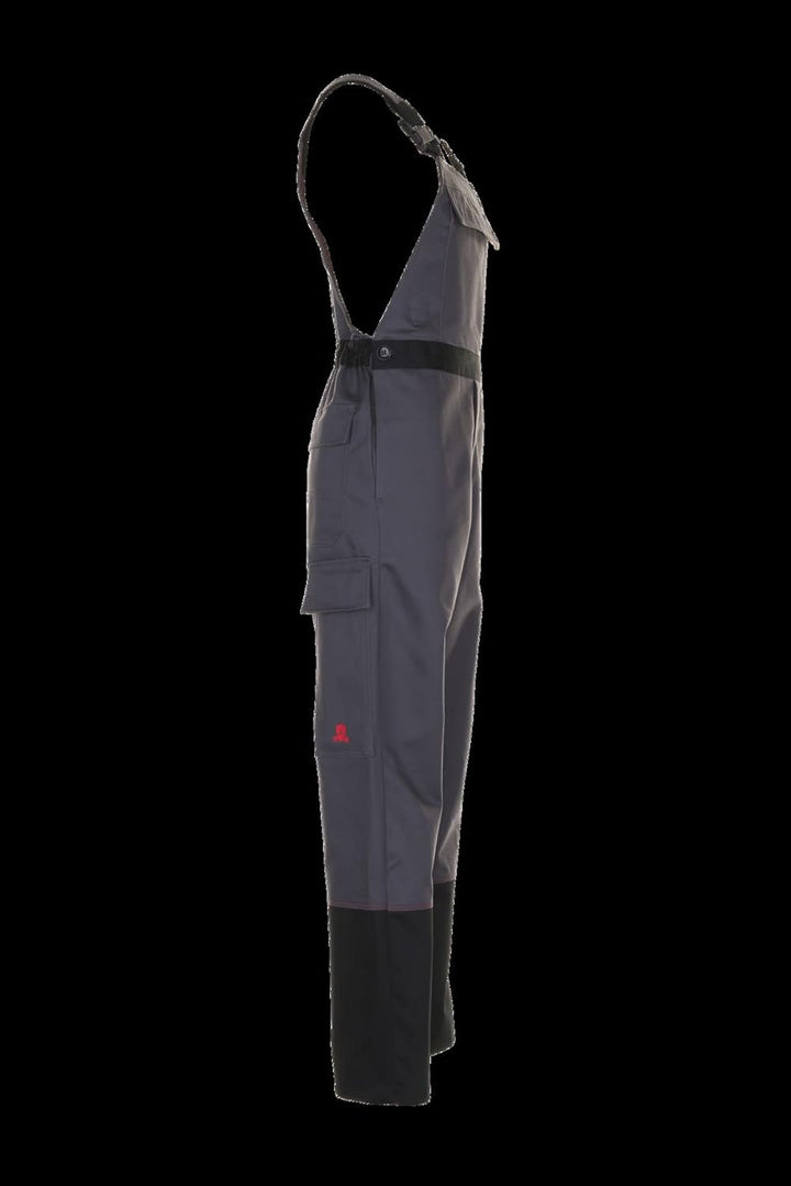 Planam Herren Weld Shield Latzhose grau schwarz Modell 5530 Grösse 42 grau/schwarz 42, grau/schwarz