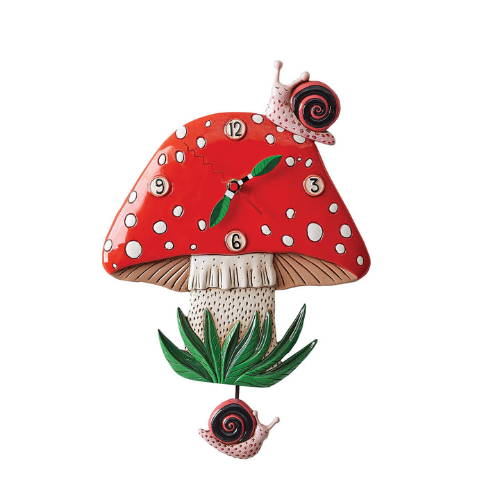 Enesco Allen Designs Fun-Guy Mushroom Wanduhr 29 x 24 cm Mehrfarbig