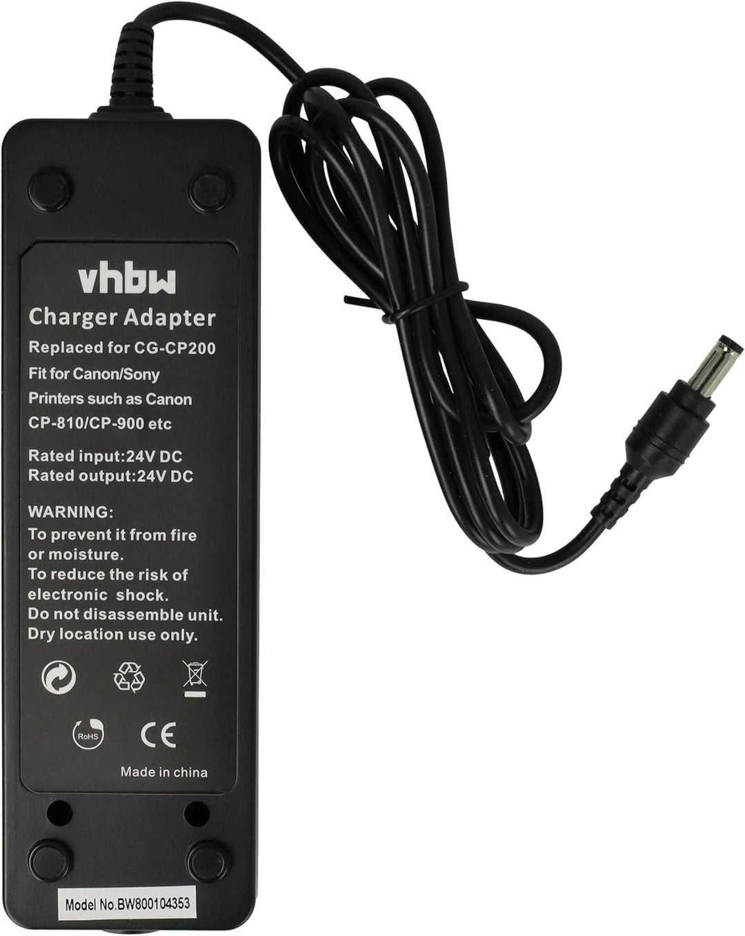 vhbw Akku-Ladegerät kompatibel mit Canon Selphy CP-100, CP1000, CP-1000 Drucker - Akku-Adapter für F