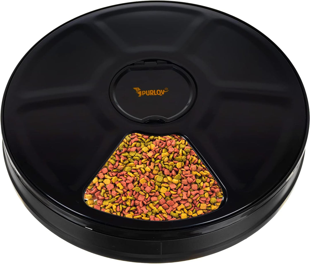 Futterautomat für Haustiere 6 Kammern Futternapf zeitgesteuert 20759