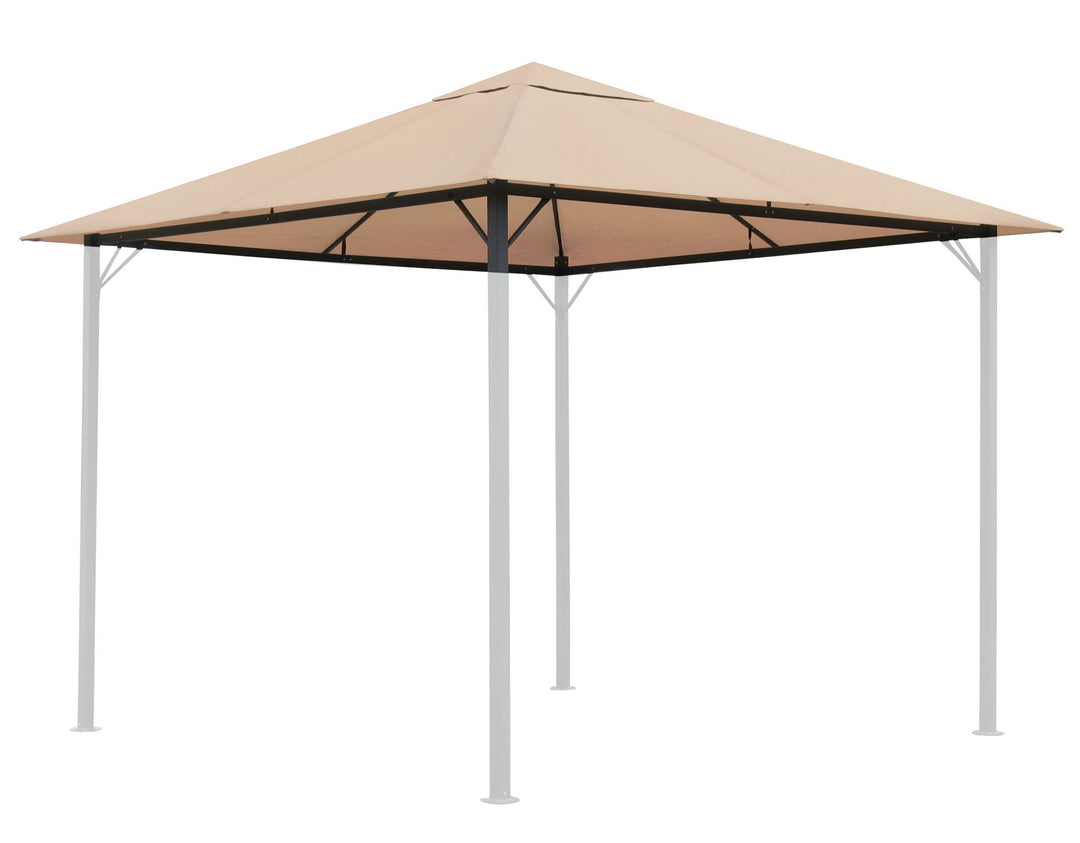 QUICK STAR Ersatzdach für Garten Pavillon 3x3m Sand Antik Pavillondach