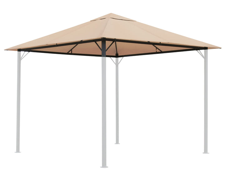 QUICK STAR Ersatzdach für Garten Pavillon 3x3m Sand Antik Pavillondach
