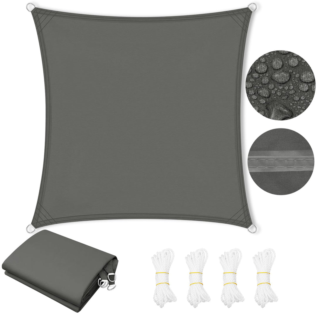 WOLTU PES Sonnensegel 300D Oxfordgewebe Neumaterial mit PU-Beschichtung | 1000MM Wasserstandfestigke