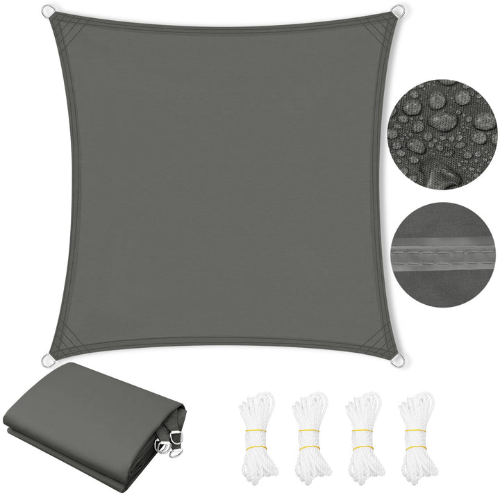 WOLTU PES Sonnensegel 300D Oxfordgewebe Neumaterial mit PU-Beschichtung | 1000MM Wasserstandfestigke