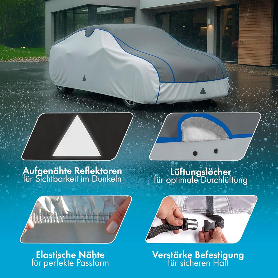 WALSER Hagelschutz Abdeckplane Auto, Hagelschutzplane Auto, Wasserabweisende Autoabdeckung, Outdoor