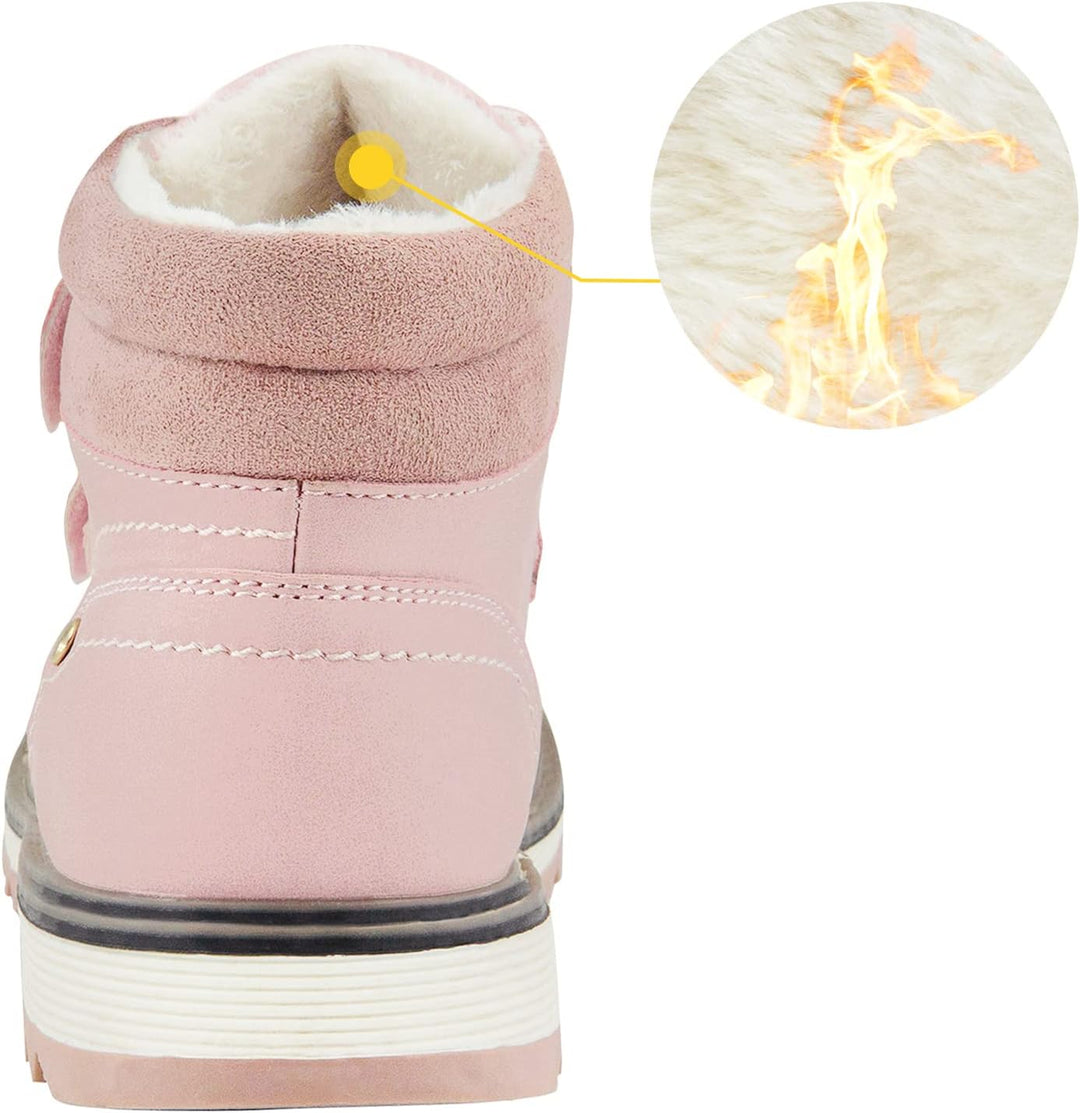 TZJS Unisex Kinder Klassische Stiefel Jungen Mädchen Baby Winterstiefel Mit Klettverschluss Wasserdi