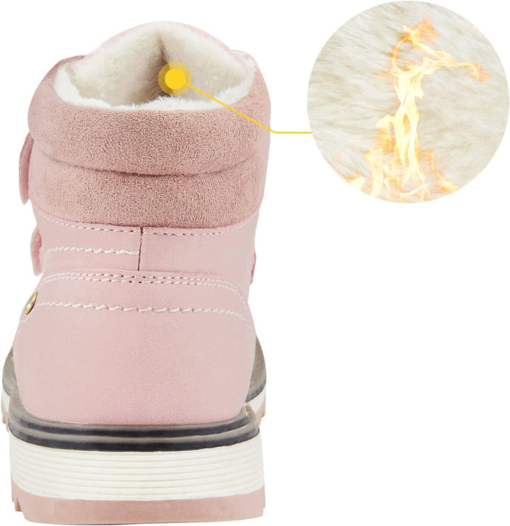 TZJS Unisex Kinder Klassische Stiefel Jungen Mädchen Baby Winterstiefel Mit Klettverschluss Wasserdi