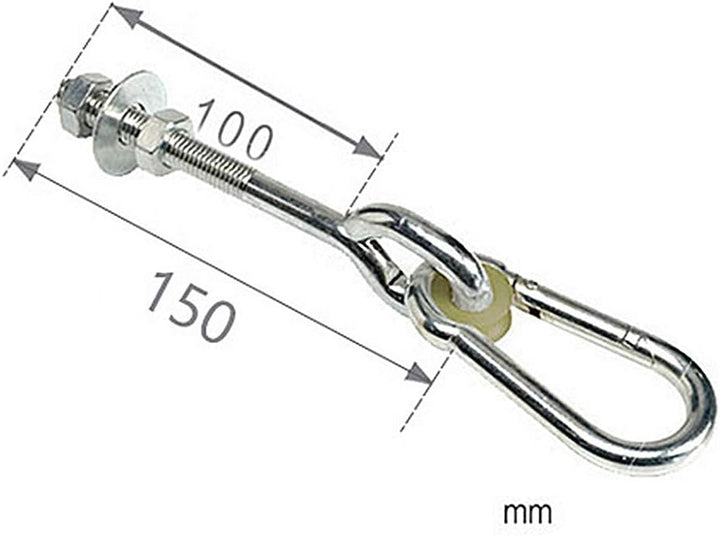 Schaukelgewinde, Haken, Spielplatz, Yoga, Sitz, Sicherheitsverriegelung, Deckenhalterung – 150 mm