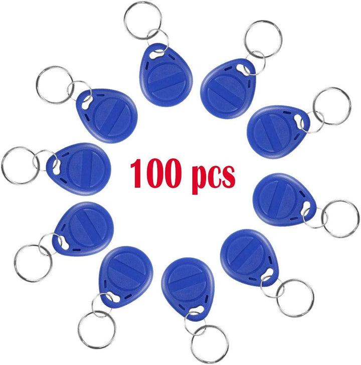 YAVIS EM4305 100 x RFID Transponder Chipschlüssel Beschreibbare Schlüsselring 125KHz Nähe EM ID Kart