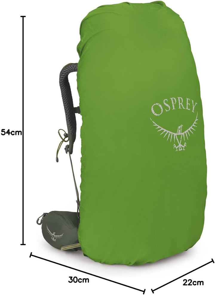 Osprey Europe Herren Kestrel 58 Backpack Bonsai Green S-M, Bonsai Green S-M