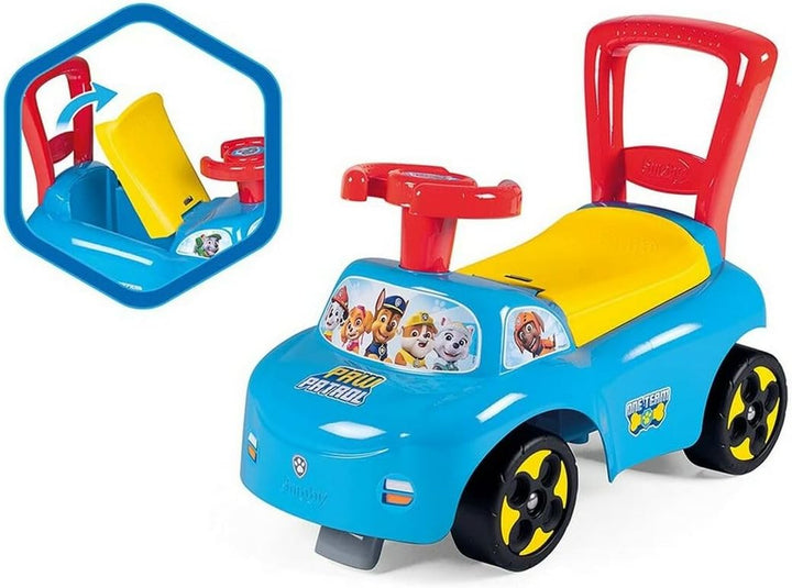 Smoby - Rutscherfahrzeug Paw Patrol - Kinderfahrzeug mit Staufach und Kippschutz, für drinnen und dr