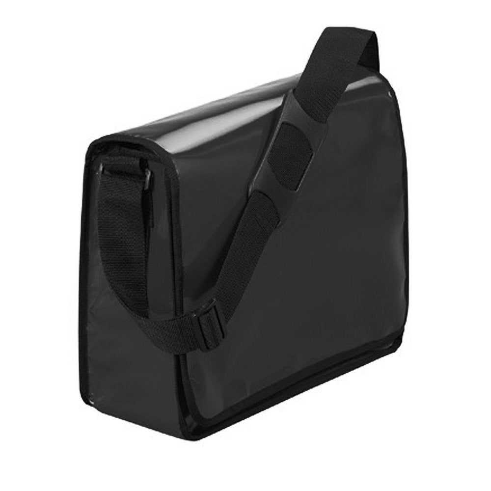 HALFAR TASCHE UMHAENGETASCHE FREIZEITTASCHE SCHULTERTASCHE BAG LORRYBAG® ECO, Farbe-:schwarzglänzend
