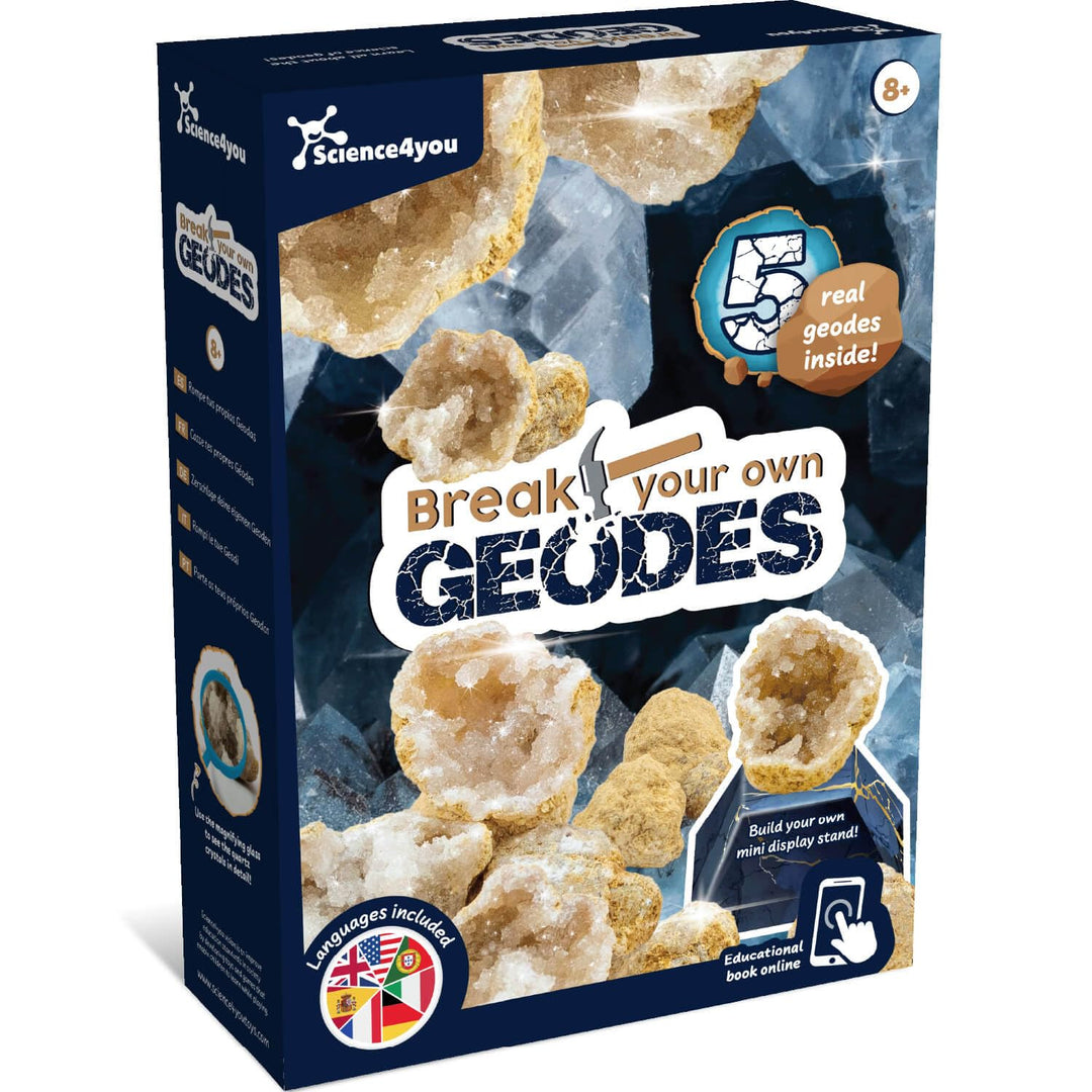 Science4you 5 Premium-Geoden für Kinder – Erfahren Sie mehr über Steine &amp; Mineralien mit dieser Geod