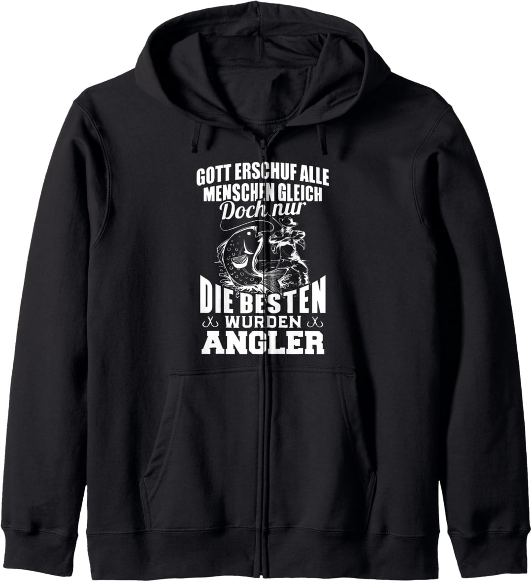 Angel Geschenkidee Vater Fischen die besten wurden Angler Kapuzenjacke