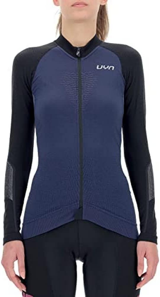 UYN Damen Granfondo Langarmshirt (1er Pack) S Peacot/Blackboard, S Peacot/Blackboard