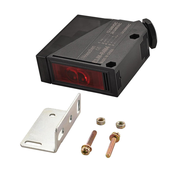 Heschen Fotoelektrischer Schalter E3JM-R4M4 DC12-240V 3A 250VAC 30VDC 24-240VAC Diffusentyp Erfassun