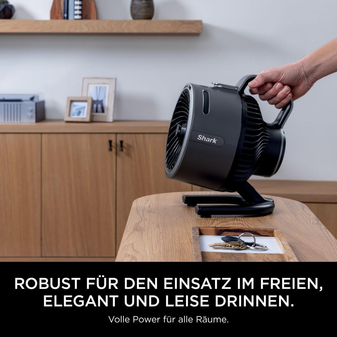 Shark FlexBreeze HydroGo – Leistungsstarker Nebelventilator, Kühlung im Innen- und Aussenbereich, Le
