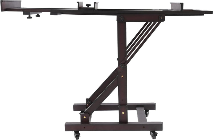 Staffelei Holz Einstellbar 140-300cm Staffeleien Gross mit Rädern, waagerecht und senkrecht malen, f