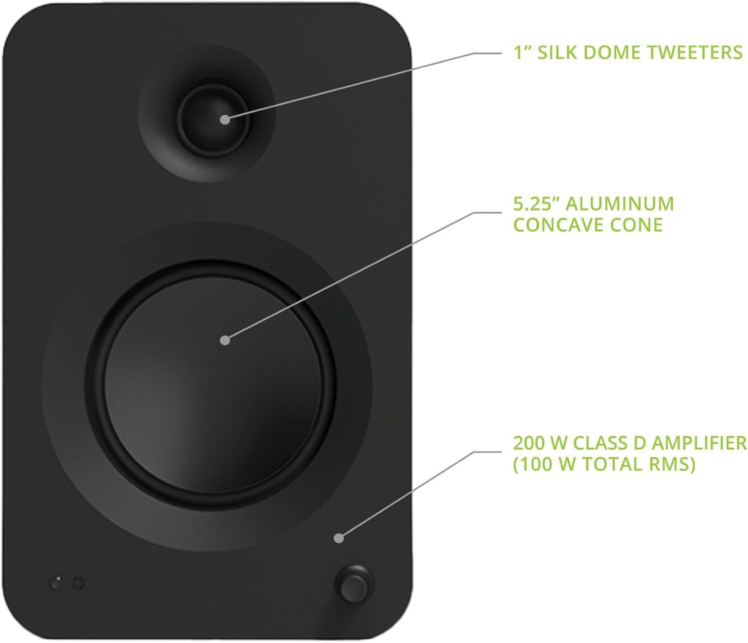 Kanto Ren 200W Powered Speaker System with HDMI ARC Input for TV & Home Theater | USB-C and Bluetoot