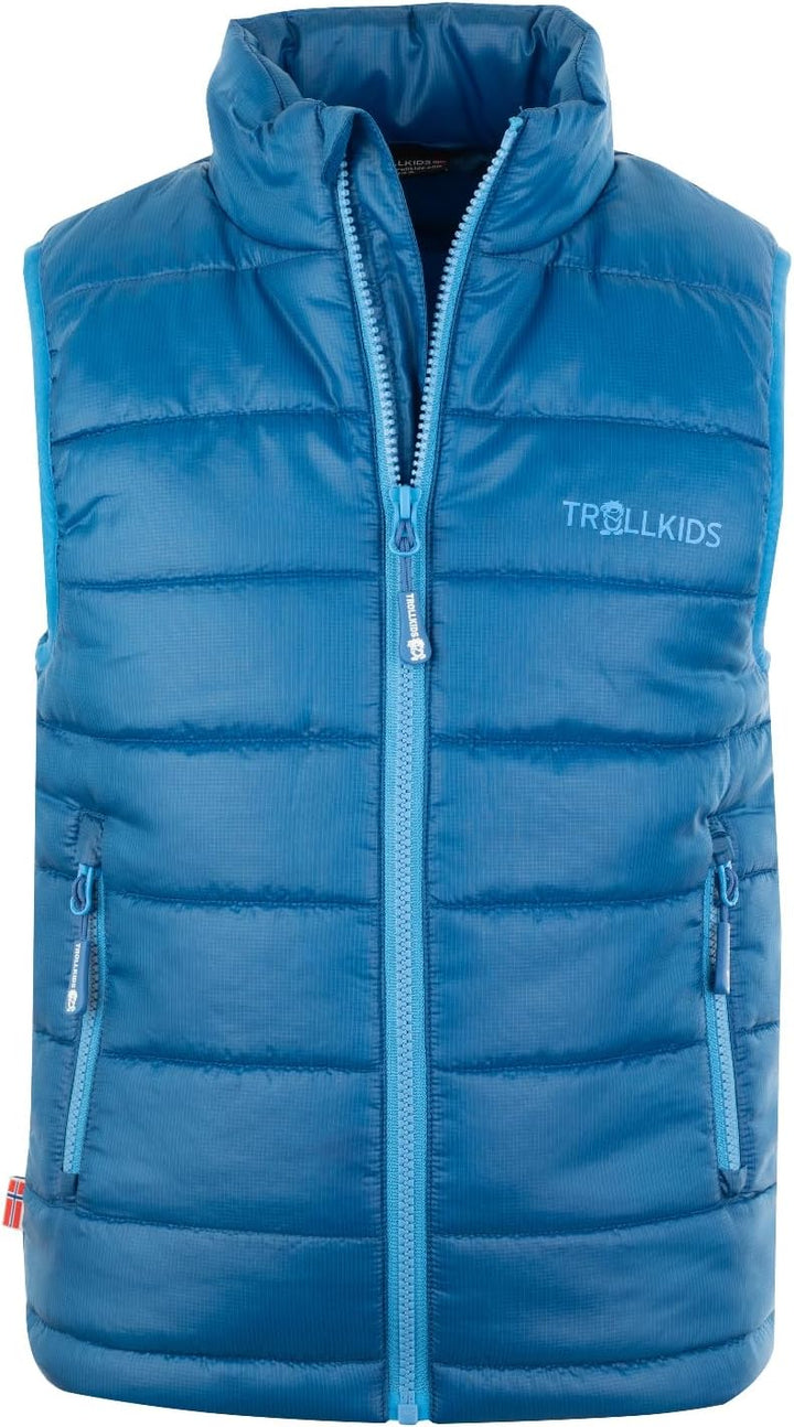 Trollkids Kinder wasserdichte gefütterte Polyfiber-Jacke Trondheim 98 Mitternachtsblau, 98 Mitternac