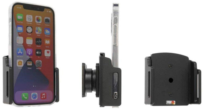 Brodit Gerätehalter 711239 | Made IN Sweden | für Smartphones - Apple iPhone 12, iPhone 12 Pro, schw