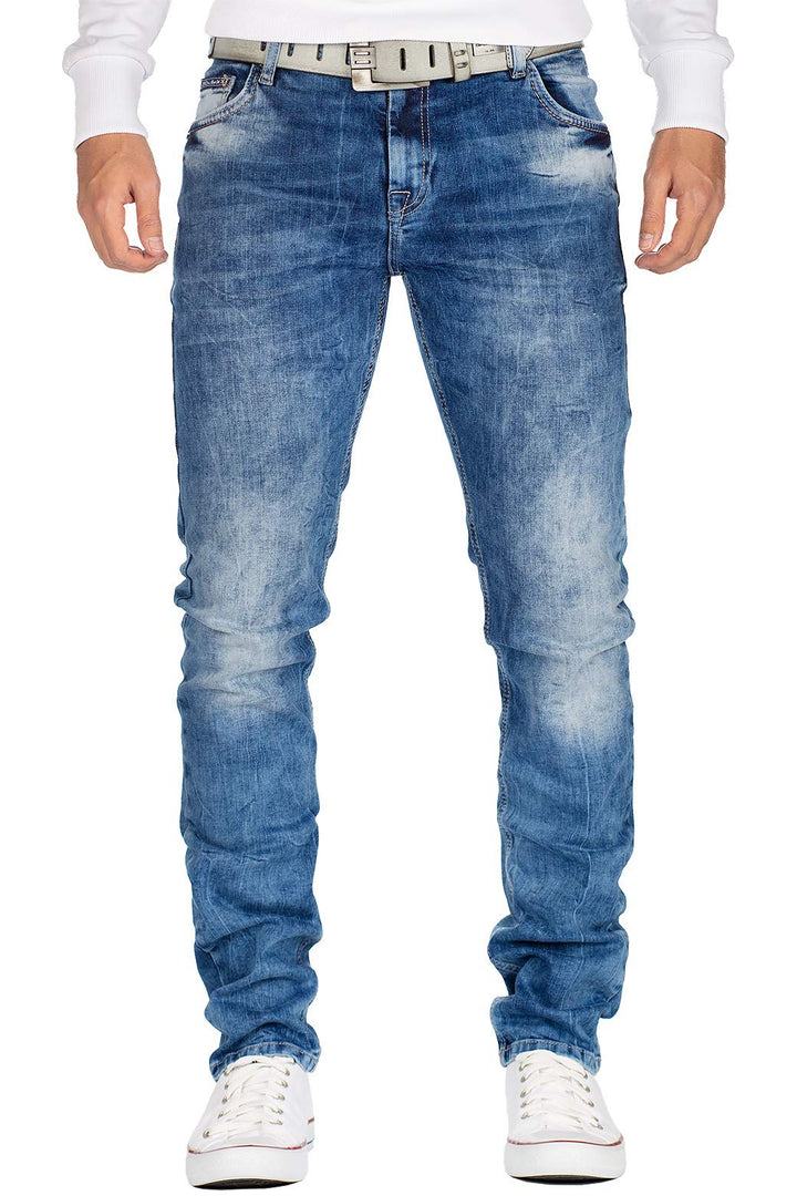 Cipo & Baxx Casual Herren Jeans Hose BANS Produktion 36W / 34L Blau - 70, 36W / 34L Blau - 70
