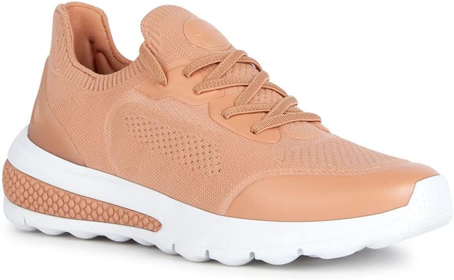 Geox Damen D Spherica Actif Sneaker 35 EU Peach, 35 EU Peach