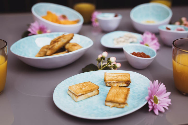 Luce Al Fresco Melamingeschirr – Outdoor-Geschirr im Porzellan-Look, leicht &amp; bruchfest – Teller, Bo