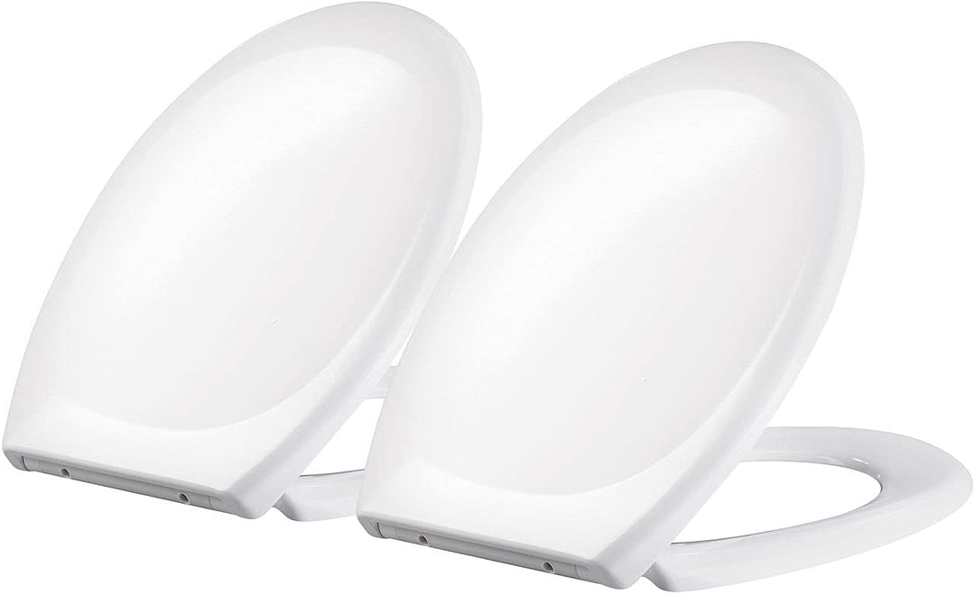 BadeStern Antibakterielle WC-Sitze: 2er-Set Universal-WC-Sitze, O-Form, Absenkautomatik (Automatisch
