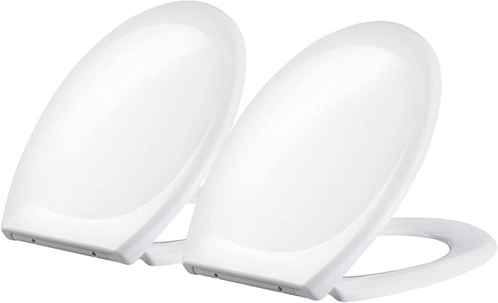 BadeStern Antibakterielle WC-Sitze: 2er-Set Universal-WC-Sitze, O-Form, Absenkautomatik (Automatisch