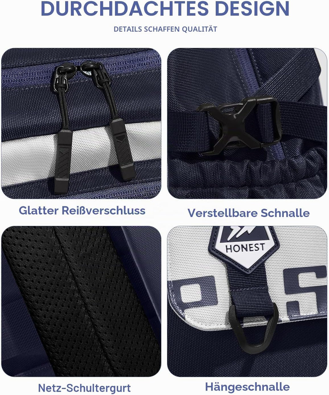 Amythe Schulrucksack Jungen Teenager 10-18 Jahre, Gross Rucksack Junior mit Laptopfach für Oberstufe