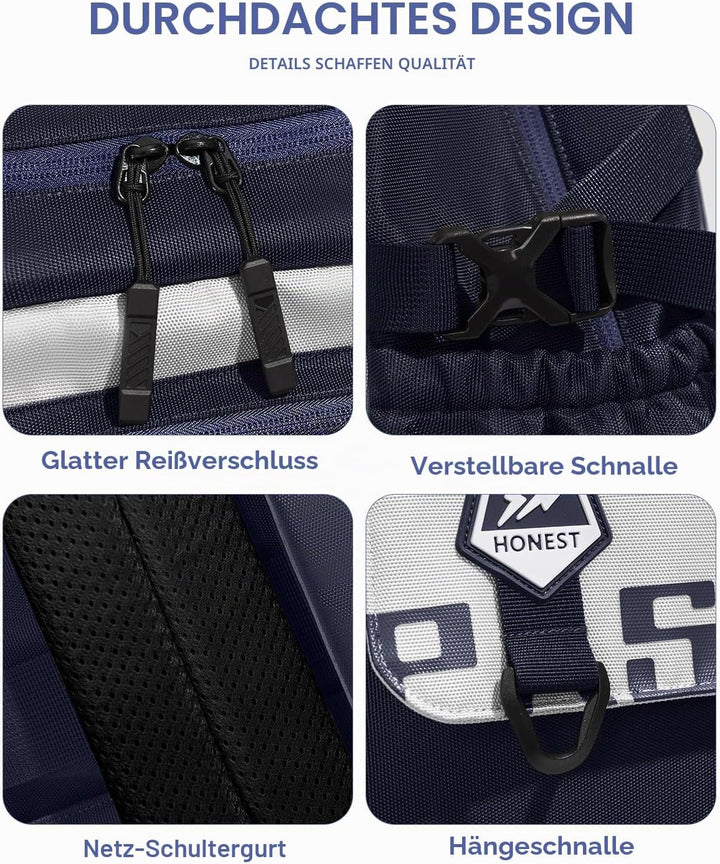 Amythe Schulrucksack Jungen Teenager 10-18 Jahre, Gross Rucksack Junior mit Laptopfach für Oberstufe