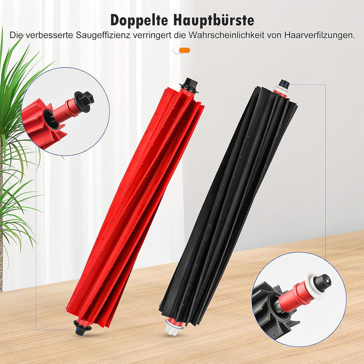 26 Stück Zubehör für Roborock S8 MaxV Ultra Saugroboter, 2 Hauptbürste 4 Staubbeutel 4 Wischtücher 4
