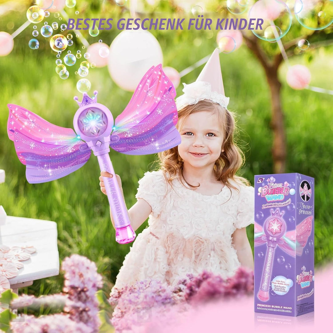 Spielzeug 3-8 Jahre Kinder: Seifenblasenmaschine Spielzeug für Mädchen Geschenke ab 3 4 5 6 7 8 Kind