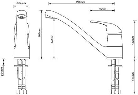 Lenz ALINA Küchenarmatur Niederdruck chrom 44730302