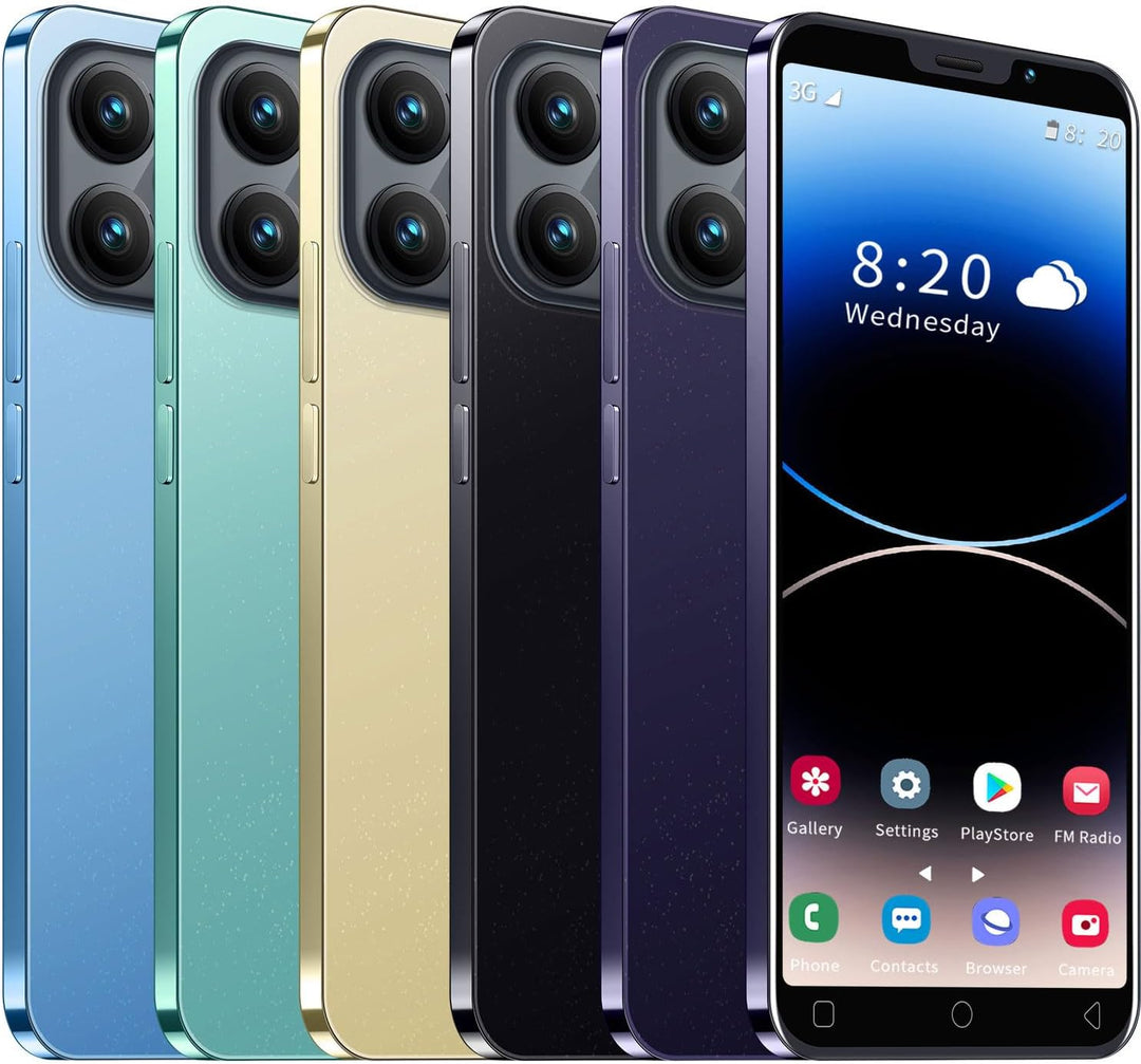 Günstige Smartphones, 5,0 Zoll IPS Display, 16GB ROM, 128GB, erweiterbar, Android 9.0, Dual-SIM-Hand