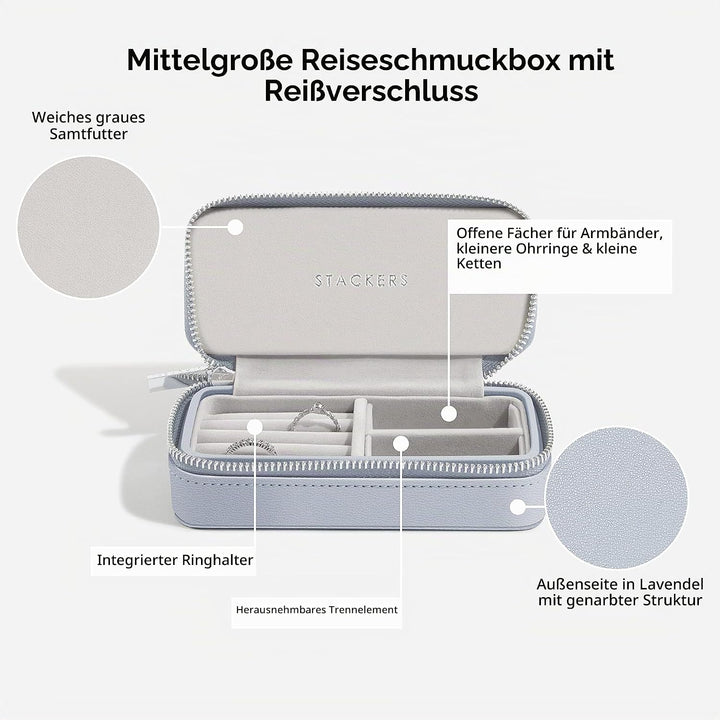 Stackers Schmuckkästchen, mittelgross, Lavendelfarben