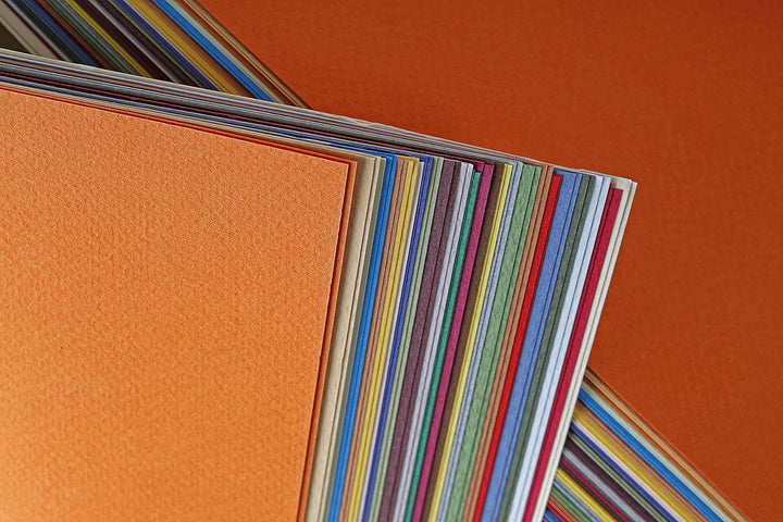 Clairefontaine 93764C Packung (mit 24 Bögen Zeichenpapier Etival Color, 50 x 65 cm, 160g, gekörnt, i