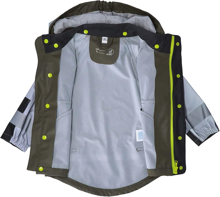 Sterntaler Unisex Kinder Funktions-regenjacke Blockfarben Funktions-Regenjacke (1er Pack) 92 Dunkelg